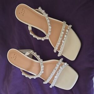 Womens Heeled Sandals A New Day Cream